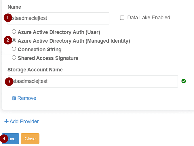 azure blob managed identity integrations