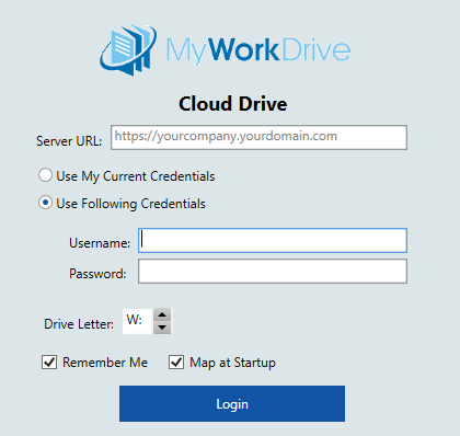 Start and Log In to Drive - FileCloud Docs - Server