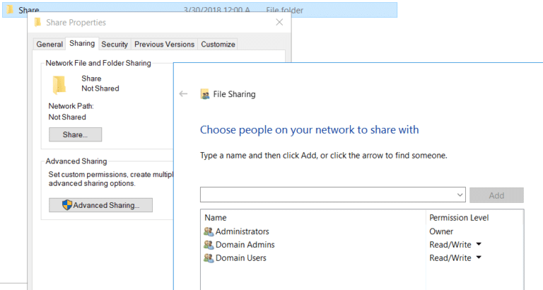 Windows File Sharing Best Practices