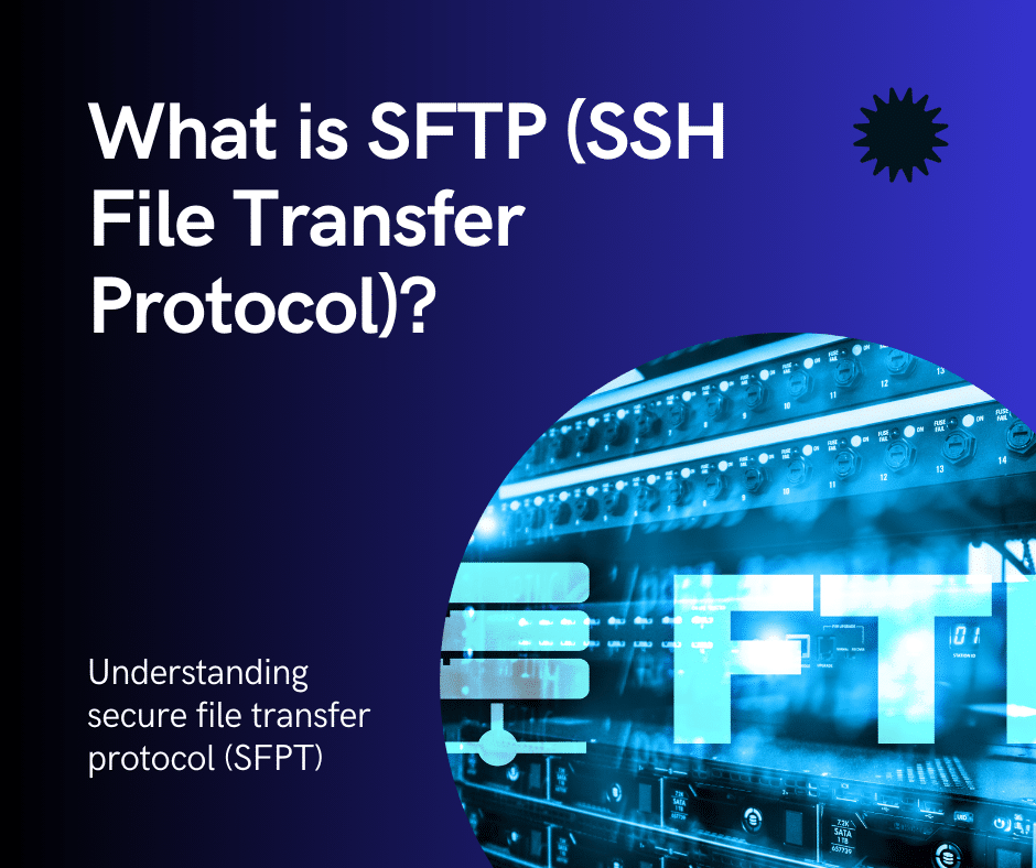 A graphic depicting the concept of what is SFTP (SSH File Transfer Protocol)?